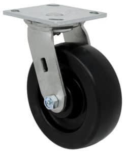 3-1/2" x 1-1/4" Swivel Caster Black Polyurethane Wheel w/ Brake300lb ea Tool Box 