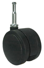 with 1.5" plate Oajen 2-3/8" heavy duty soft wheel caster hardwood floor use 